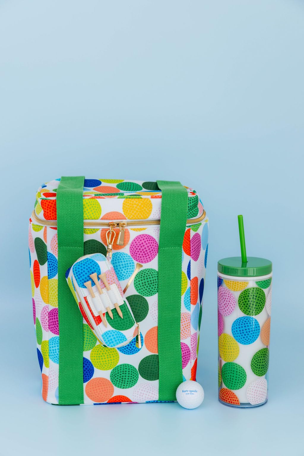 kate spade new york wooden tees close-up, durable tee supply benefit
