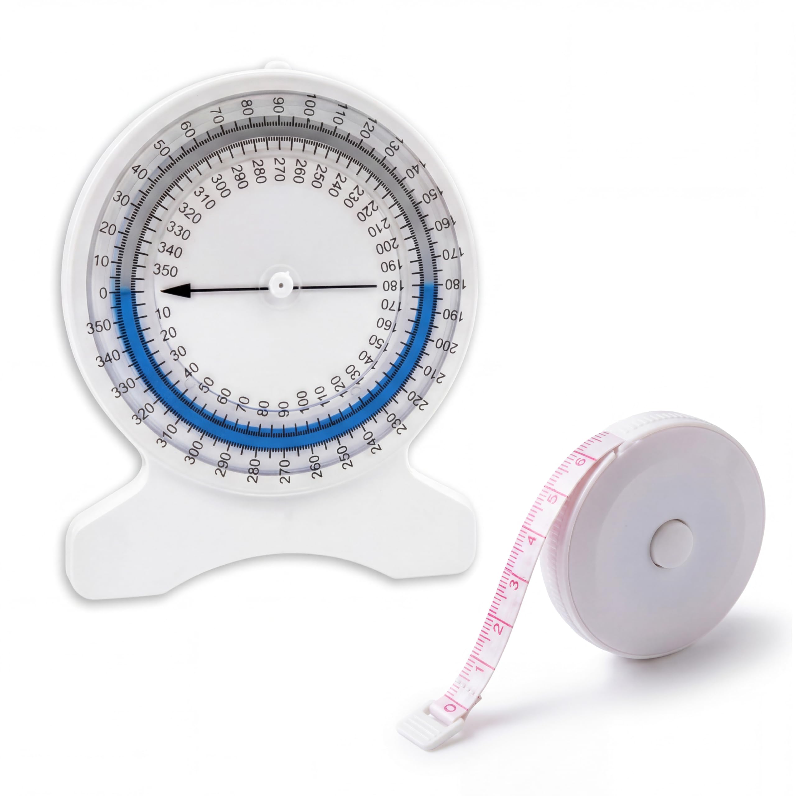 Kaulipoa front view showing inclinometer and tape for compact assessment convenience