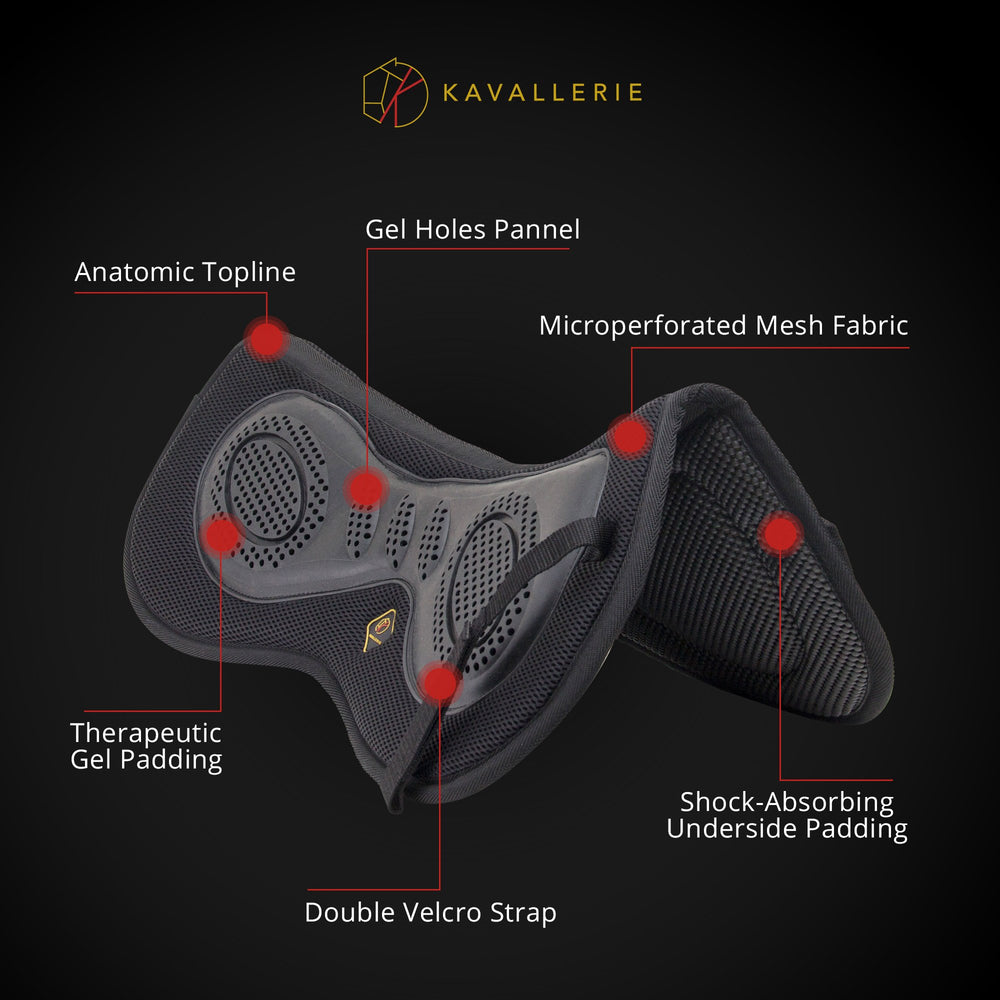 Kavallerie side profile showing contour that improves saddle fit