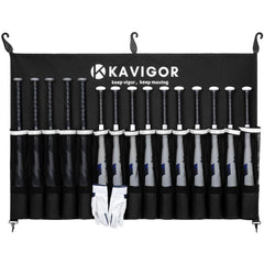 KAVIGOR front view showing 15-bat capacity and tidy storage benefit