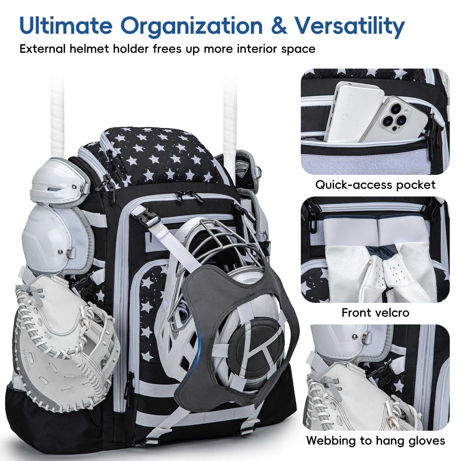 KAVIGOR double-sided helmet hood with velcro patch for team branding benefit
