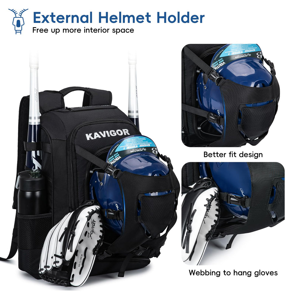 KAVIGOR open main compartment displaying organized interior for quick access