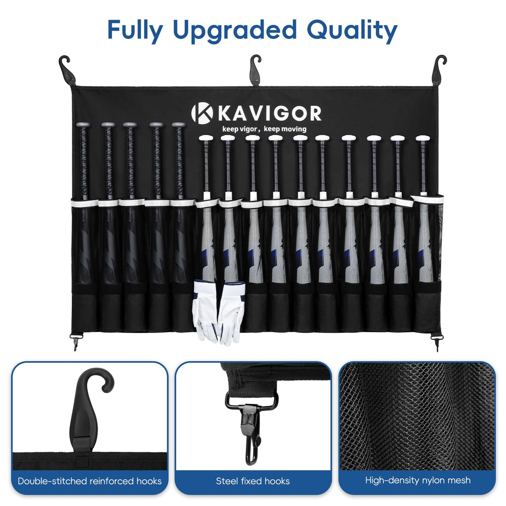 KAVIGOR reinforced J-hooks and steel buckle providing stable mounting
