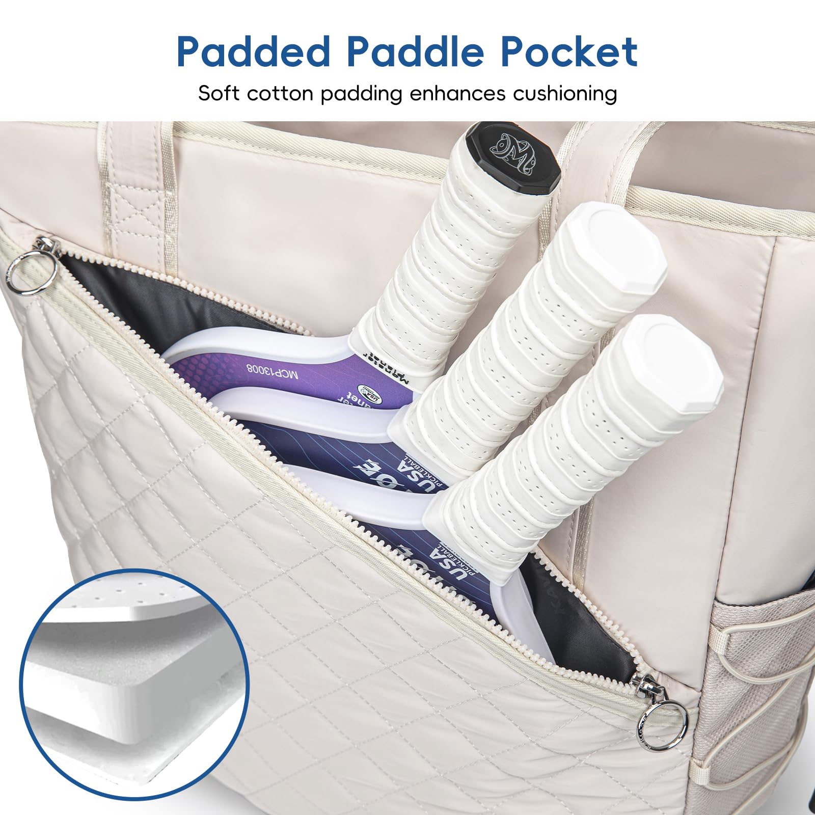 KAVIGOR ventilated shoe pocket keeping shoes dry and odor-controlled