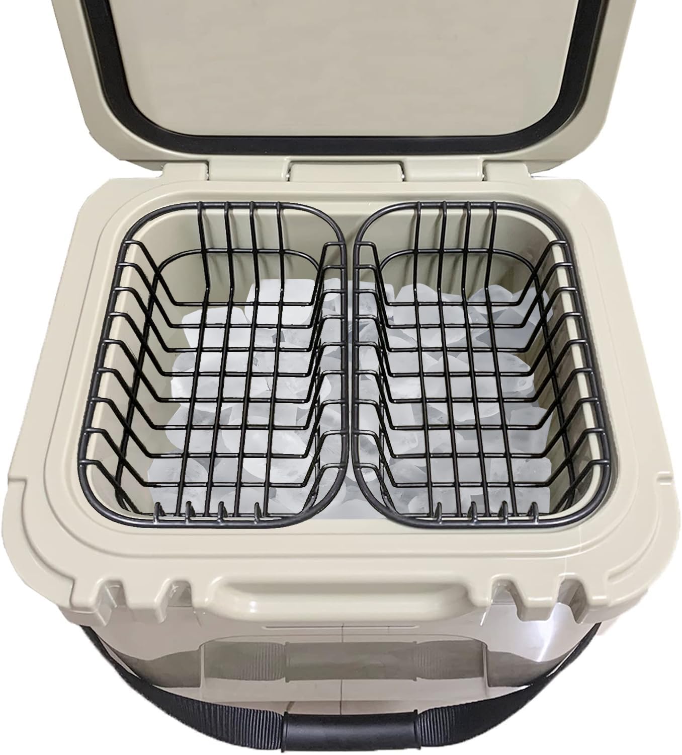 KDOWES front view installed in Yeti Roadie showing organized storage and quick access
