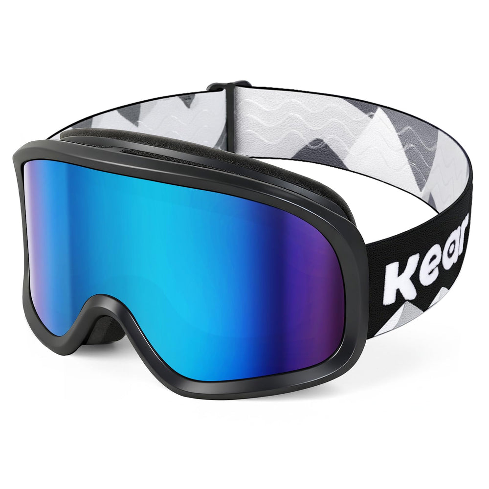 Keary goggles front view showing lens and fit benefit clear vision