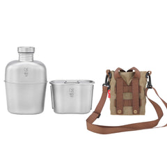 Keith Ti3060 front view showing pot and cup, lightweight transport benefit