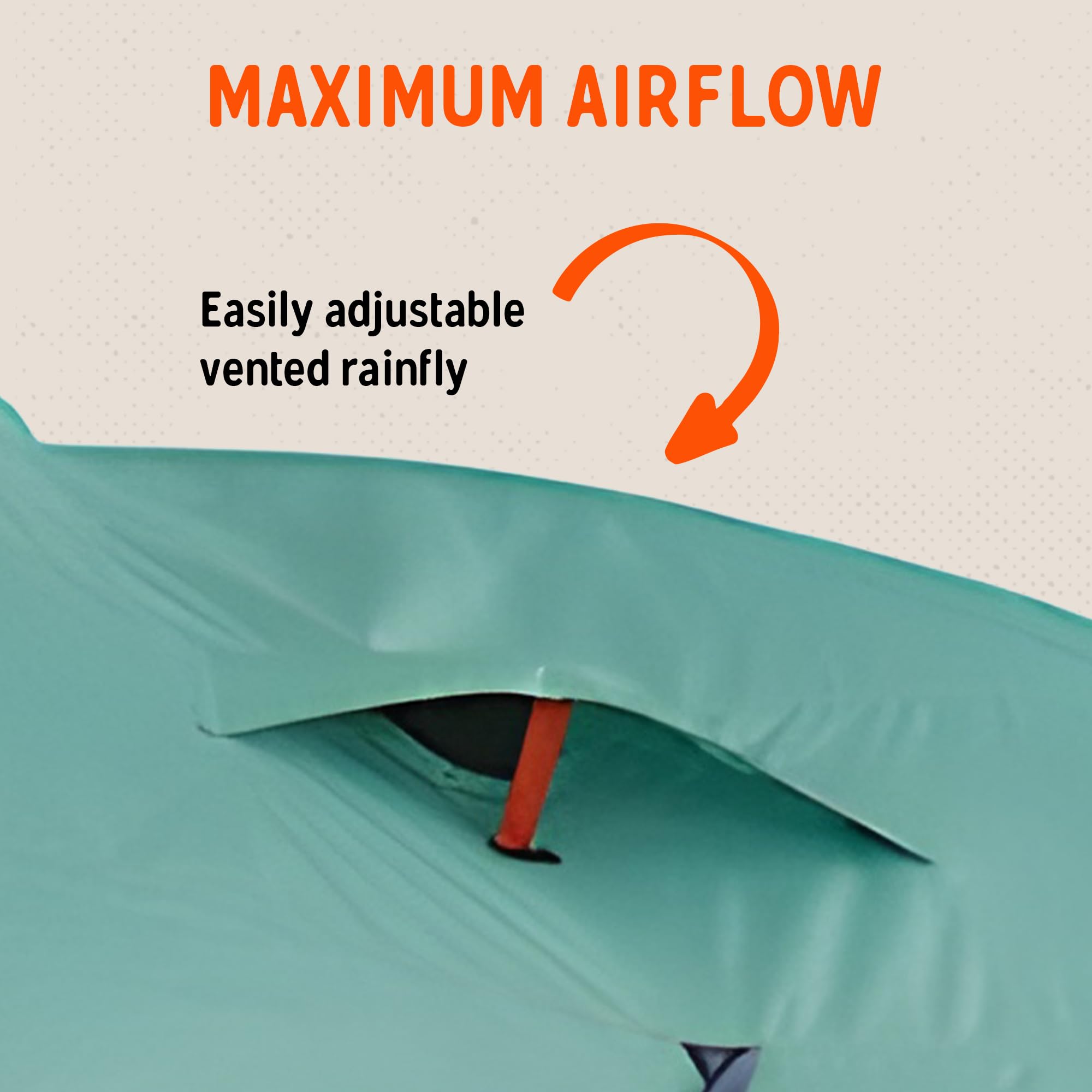 Kelty Rumpus vestibule storing chairs and packs to keep sleeping area dry