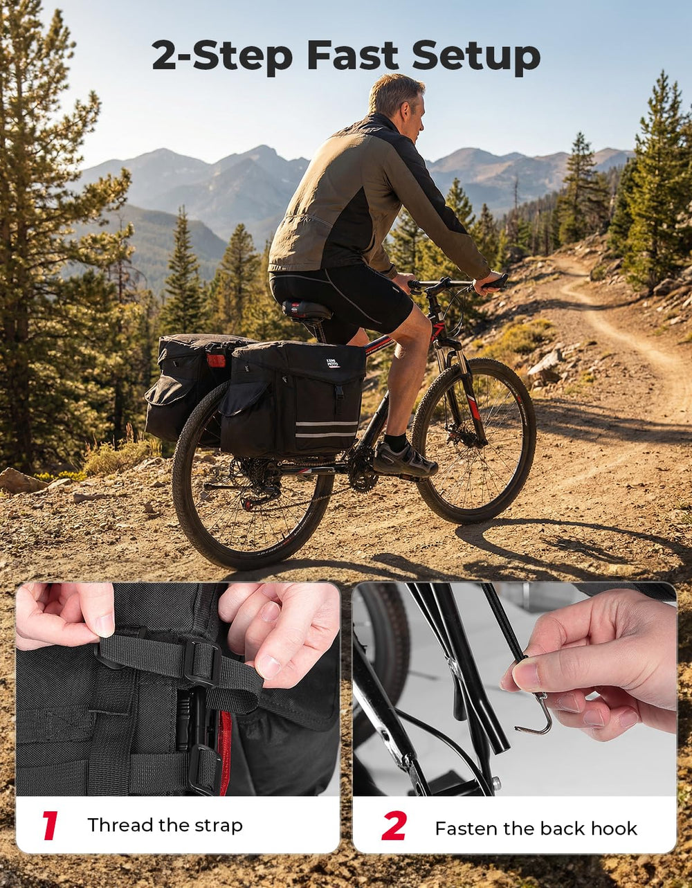 KEMIMOTO side bottle pocket visible holding water bottle for quick reach