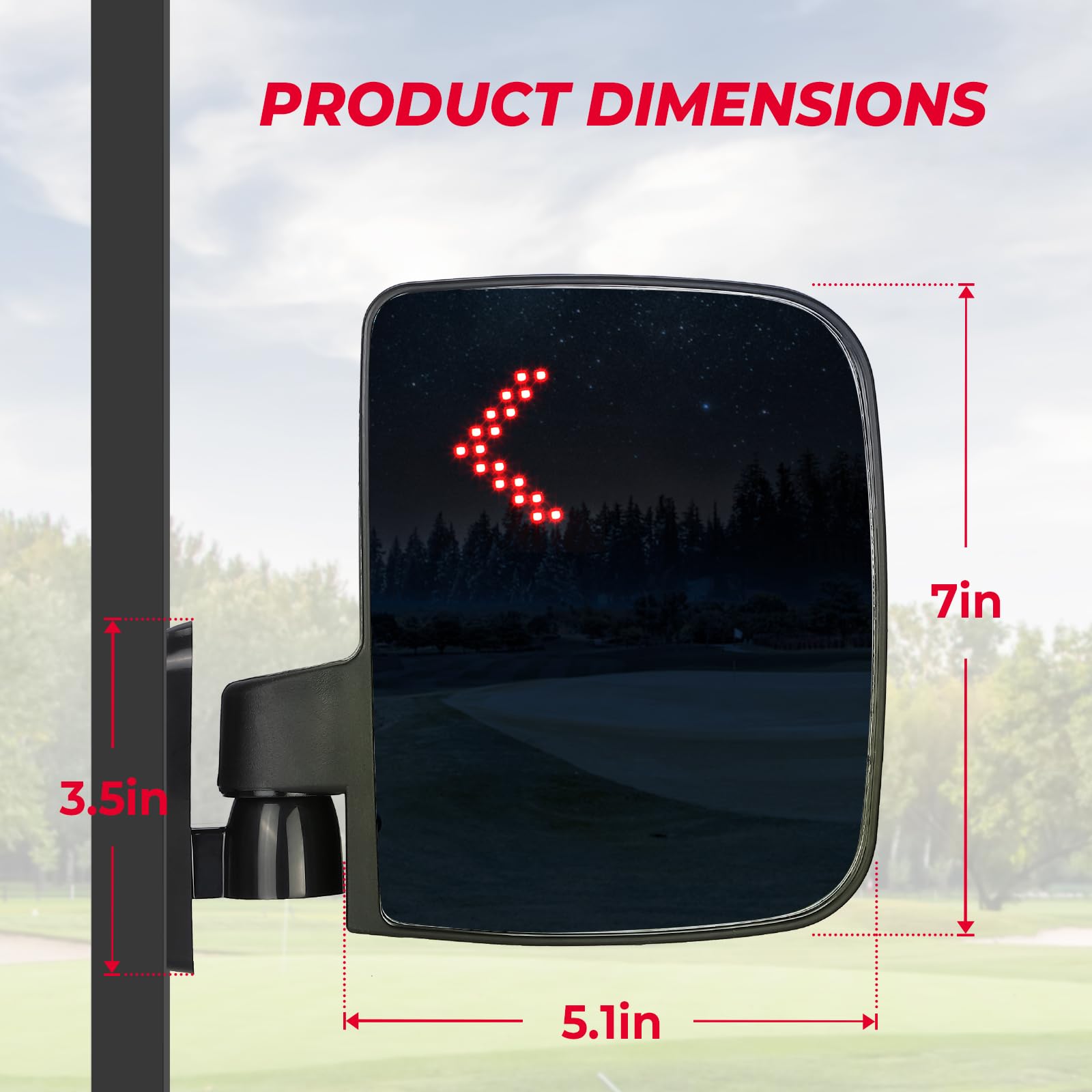 KEMIMOTO folded mirror demonstrating impact protection and durability