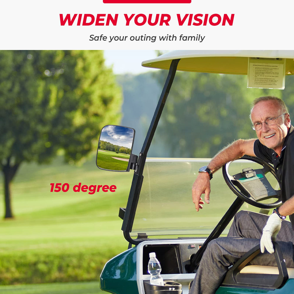 KEMIMOTO lifestyle shot on cart highlighting clearer signaling while driving