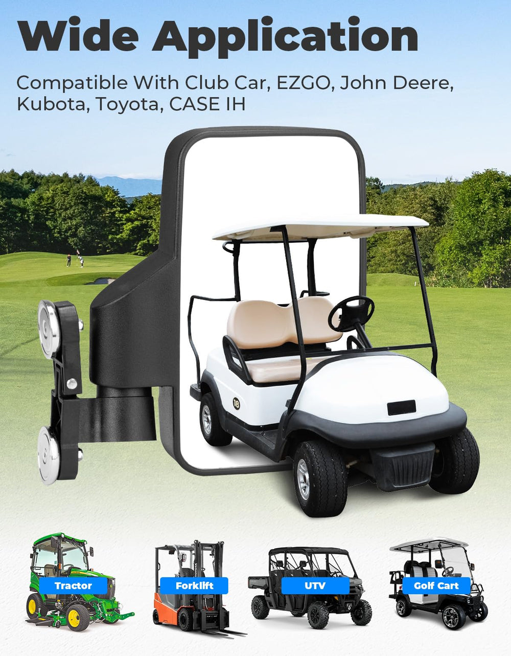 KEMIMOTO on a UTV in offroad setting showing enhanced situational awareness
