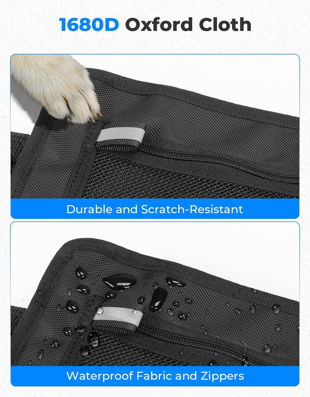 KEMIMOTO adjustable straps and attachment points securing bag tightly to roof