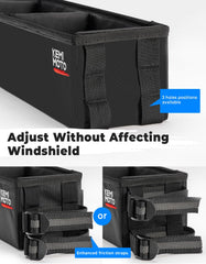 KEMIMOTO strap and attachment detail showing quick no-drill installation benefit