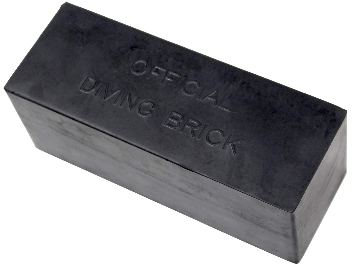 Kemp USA diving brick front view showing rectangular shape and durable rubber for reliable training
