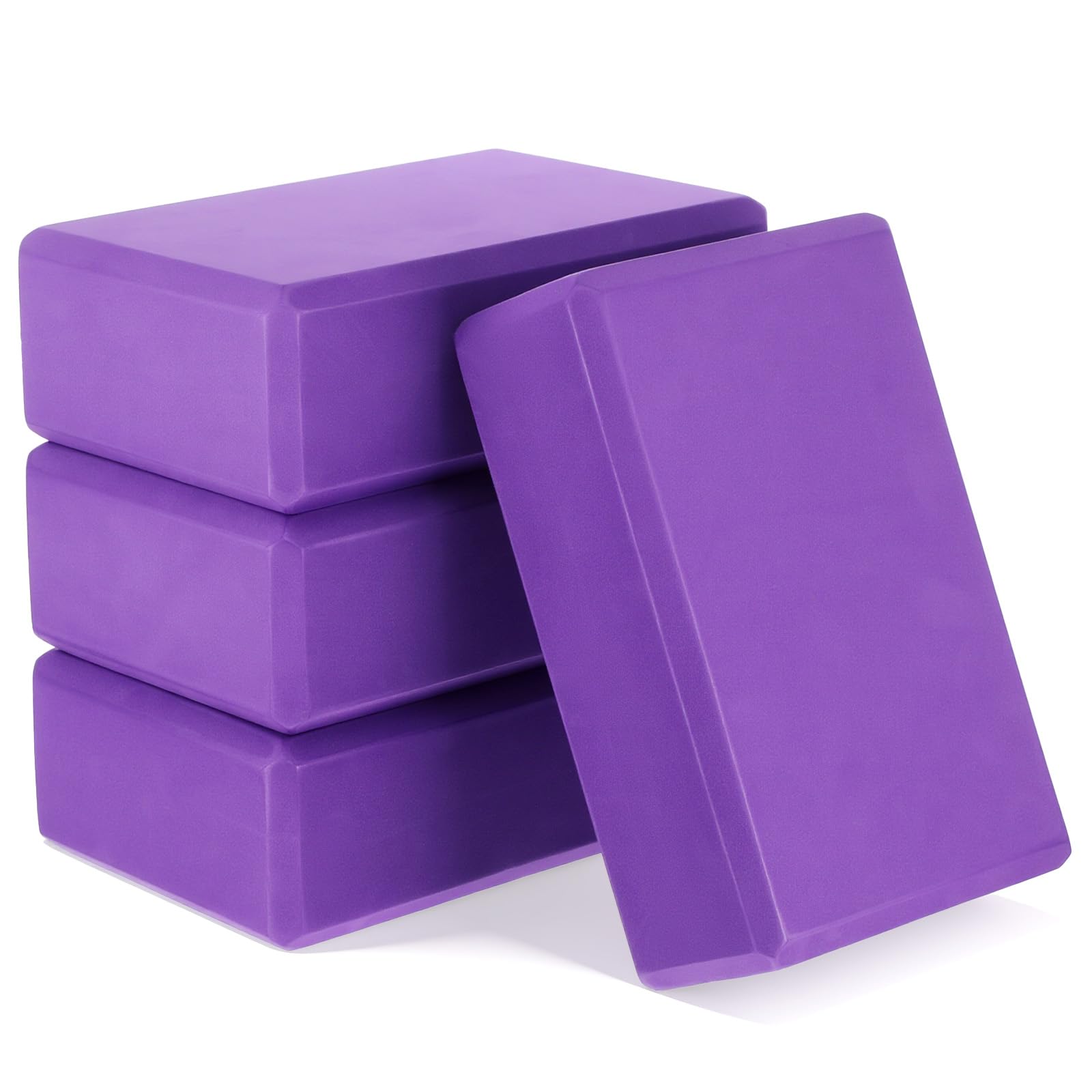 kenaeooe front view package showing four purple foam blocks for stable support