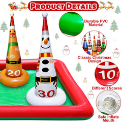 kengvo inflatable pool setup outdoors containing cones for stable play