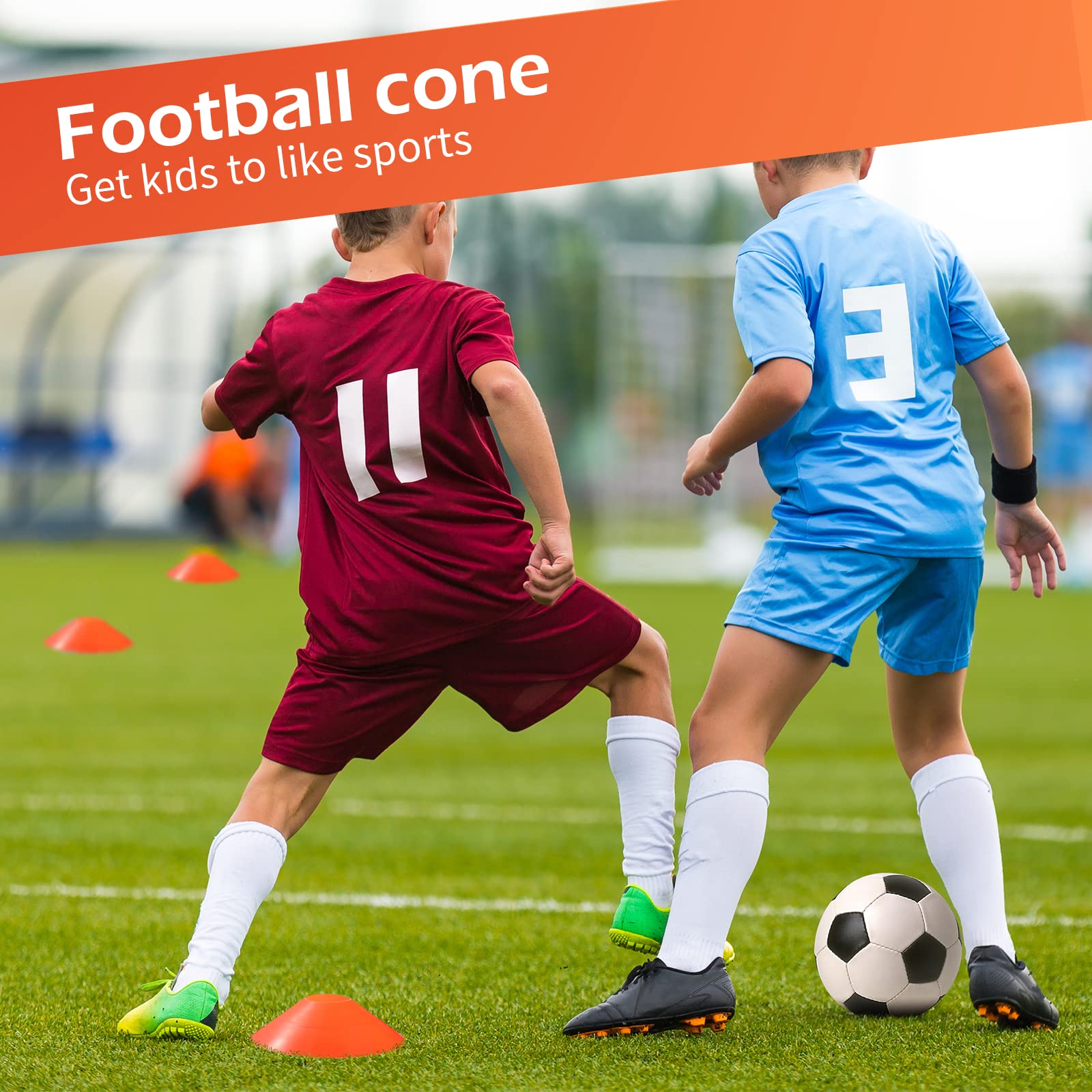 Kenning cones in youth practice setting illustrating versatile training use
