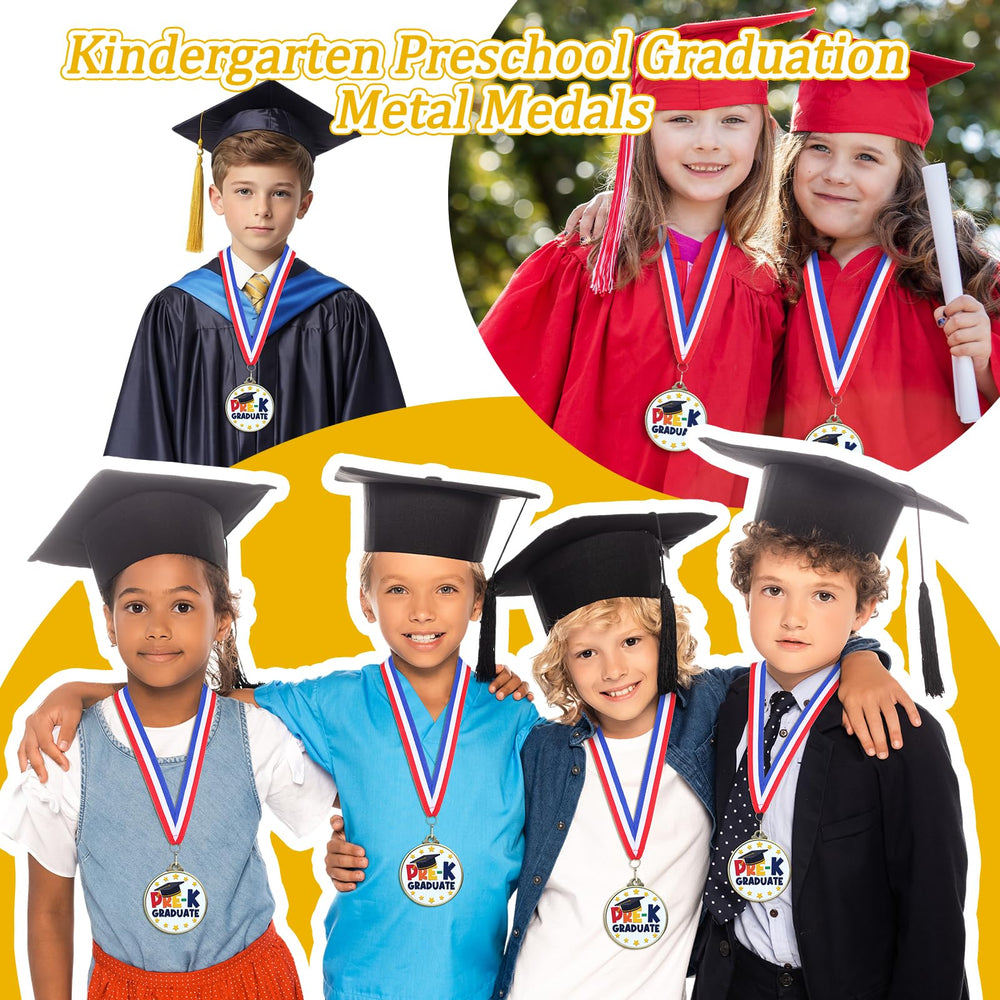 Kenning box with 20 medals and ribbons ready for classroom awards