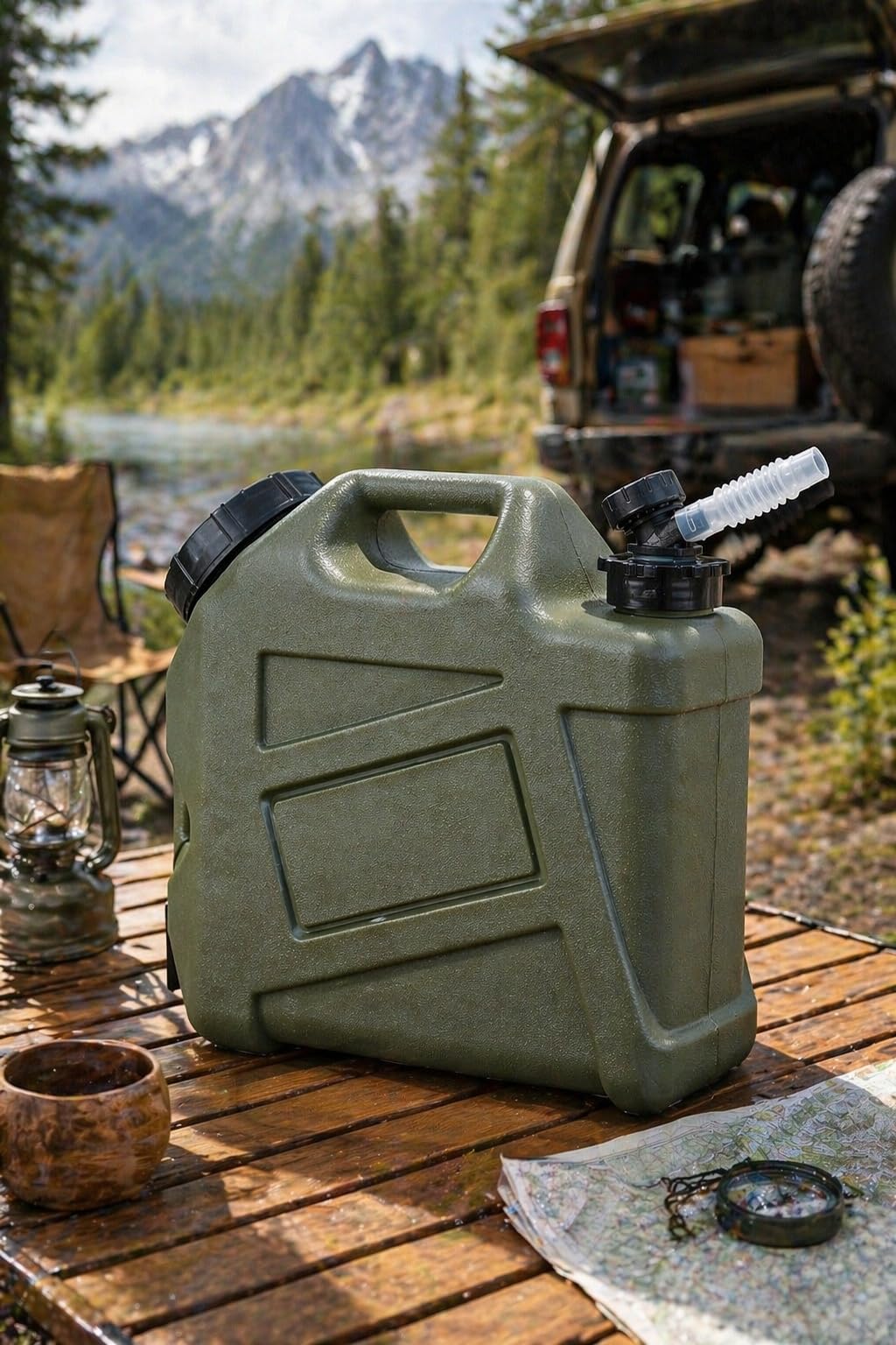 KensTro pouring water into a cup with angled spout for controlled, splash-free flow
