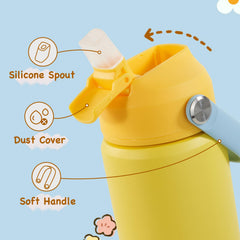 Kerilyn lid and straw close-up showing spill-control and easy sipping
