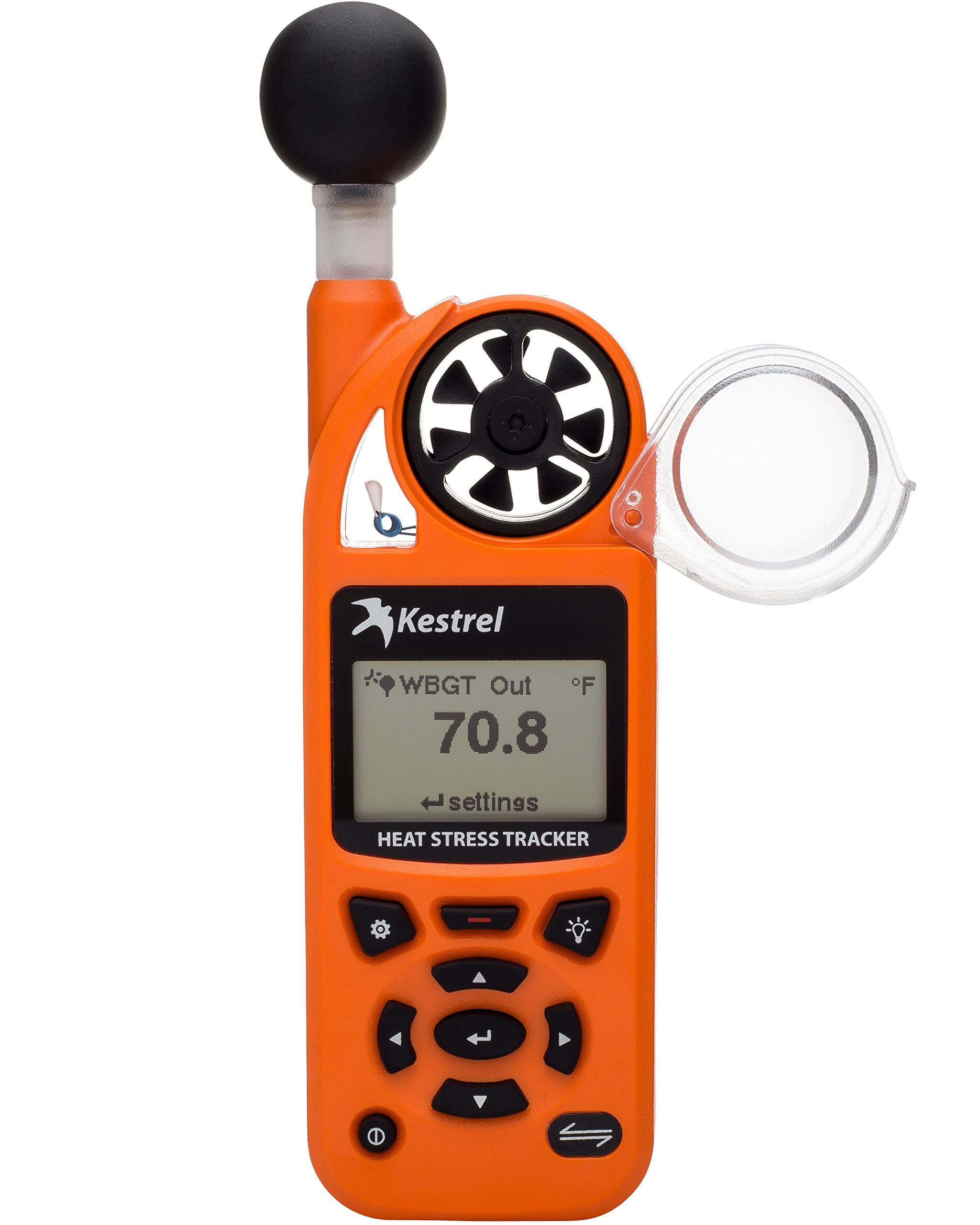 Kestrel 5400 front display showing readings and benefit of clear data