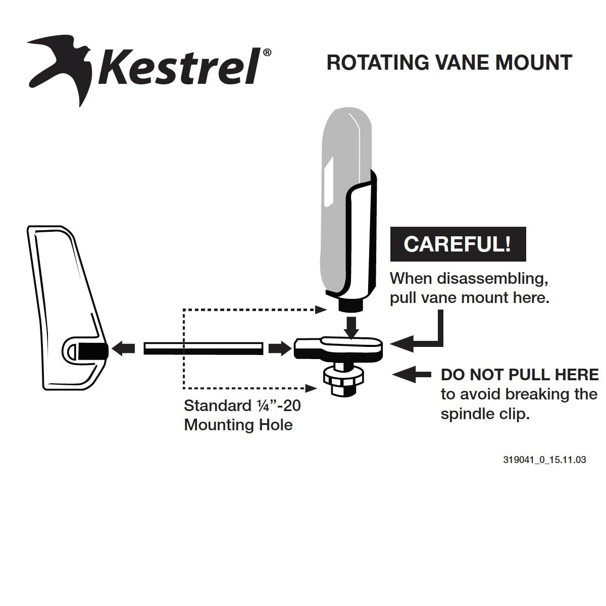 Kestrel rear snap-strap fastened to belt showing hands-free carry benefit