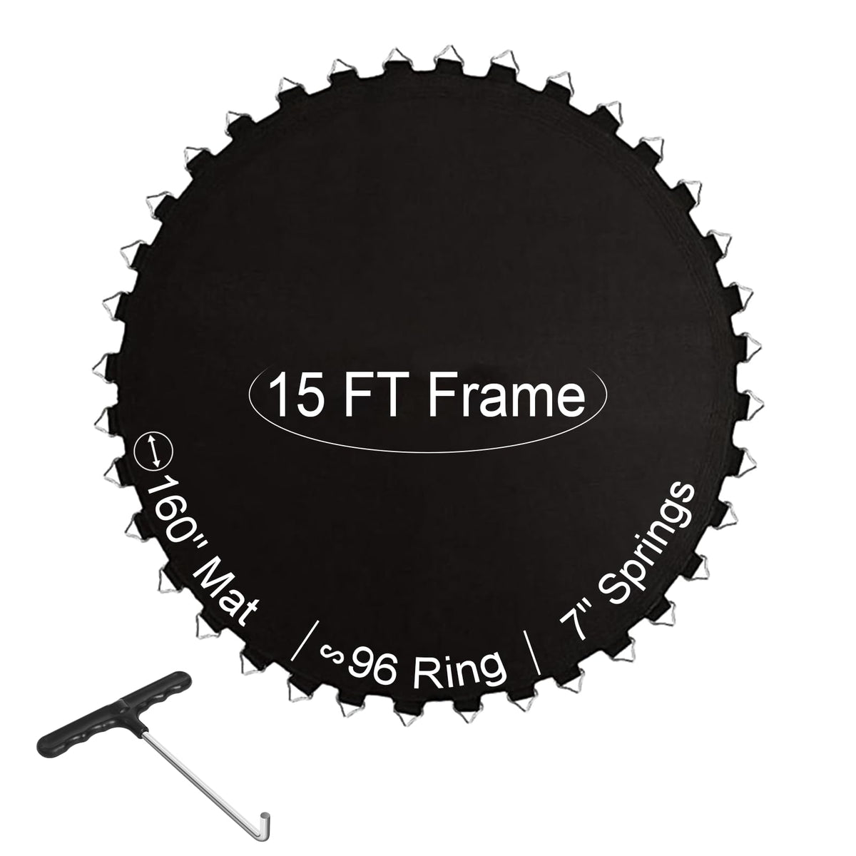 Ketofa front view of full 15 ft replacement mat showing fit benefits