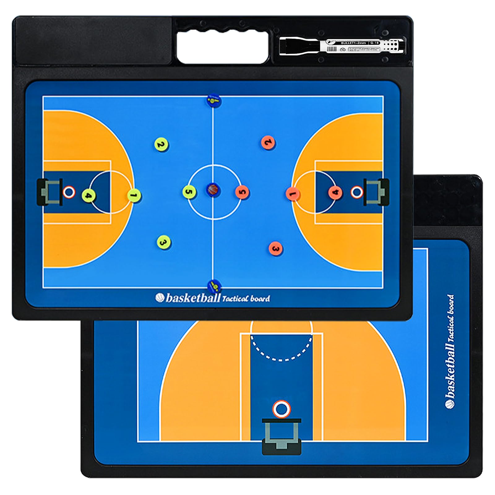Keweis front full-court view showing clear markings and easy visualization benefit
