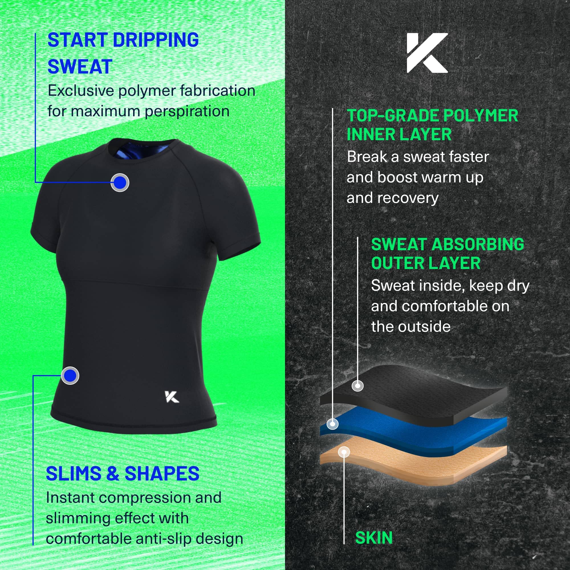Kewlioo folded packaged shirt showing compact storage and travel-ready benefit