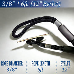 Kewow close-up double-braided nylon texture demonstrating durable strength