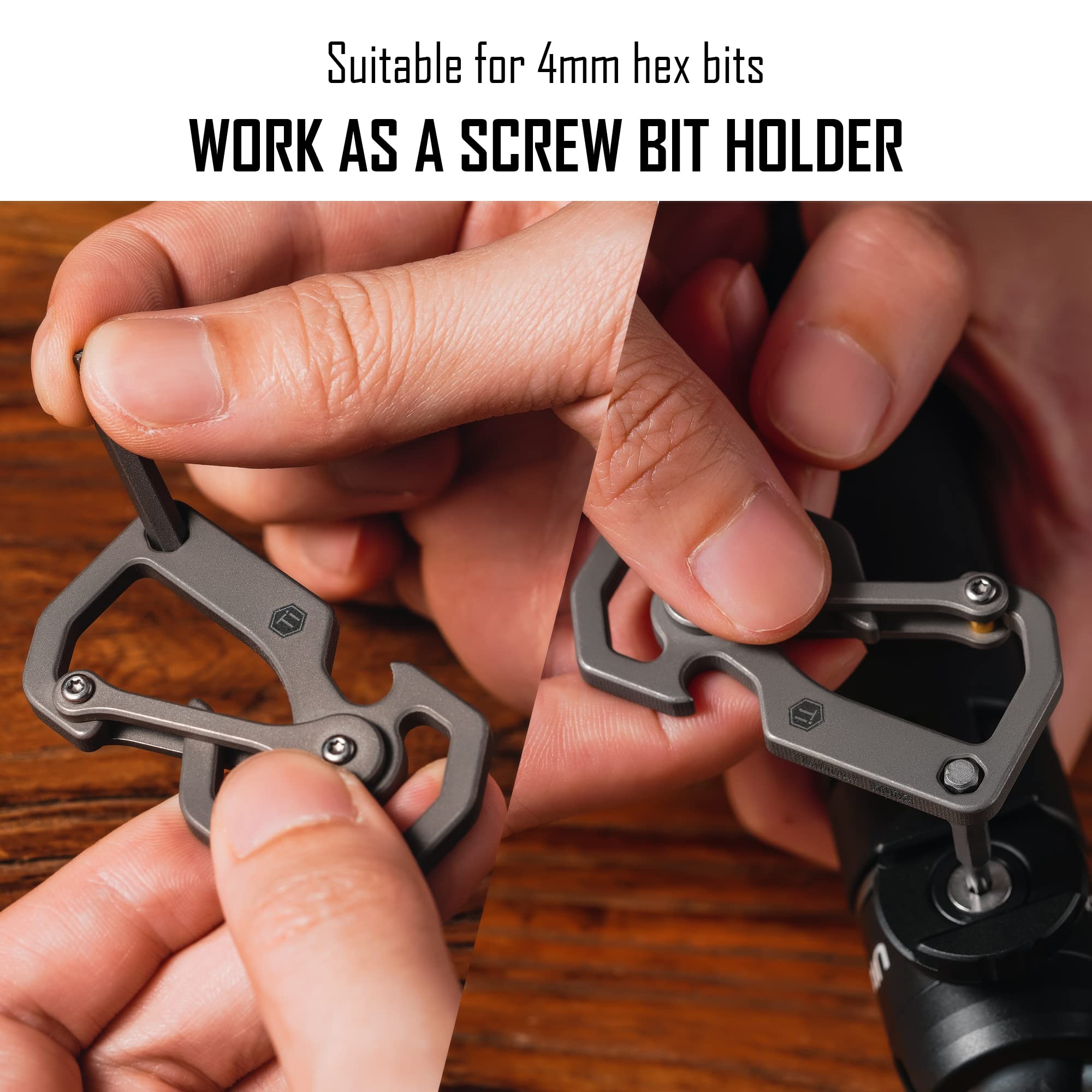 KeyUnity clipped to backpack strap for easy access and secure carry