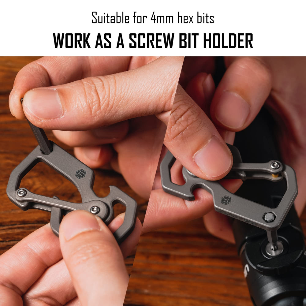 KeyUnity clipped to backpack strap for easy access and secure carry
