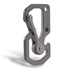 KeyUnity titanium carabiner front view showing durable design and tidy key carry