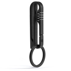 KeyUnity KM03 front view showing compact titanium clip and secure hold