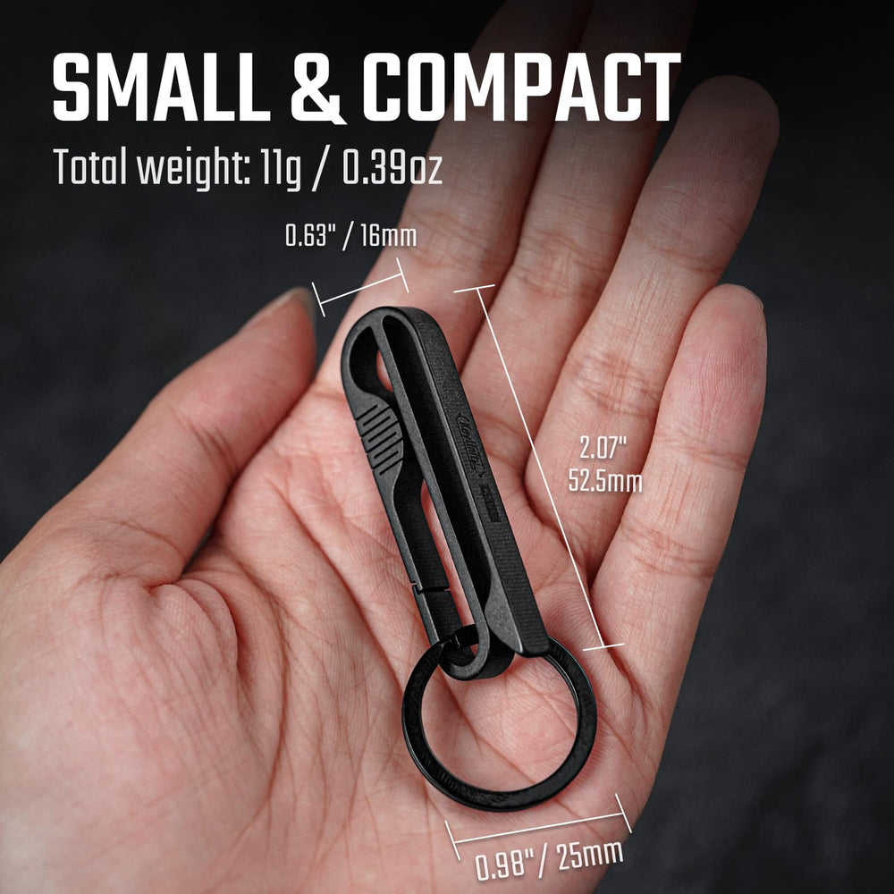 KeyUnity KM03 removable stainless key ring detailed for easy swaps