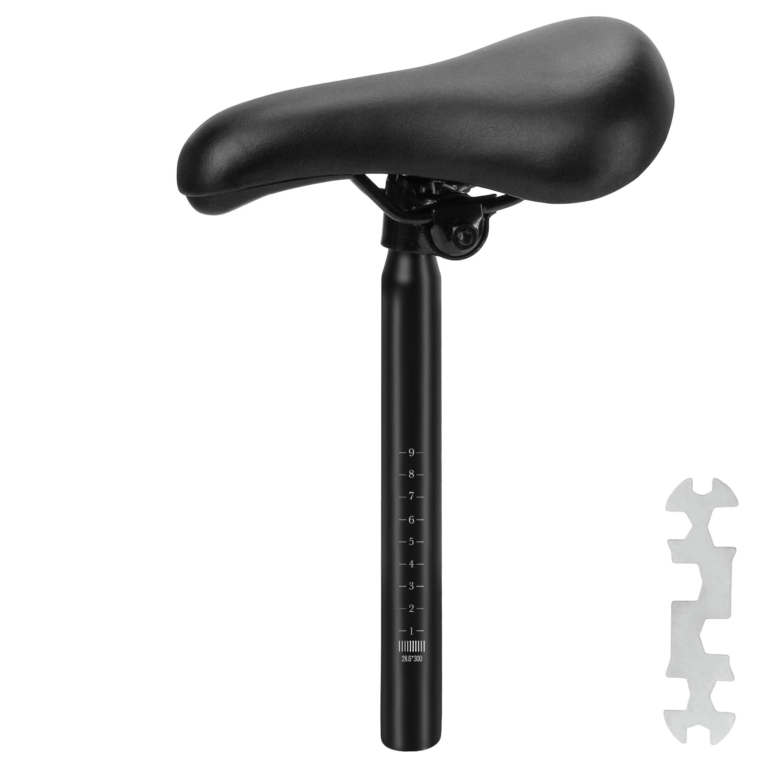 KH866 front view of saddle showing shape and padding for improved comfort