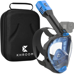 Khroom front view of full face mask showing 180° lens and mount for clear sight