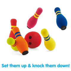 Kidoozie detail of weighted foam ball shows gentle roll and child-safe design