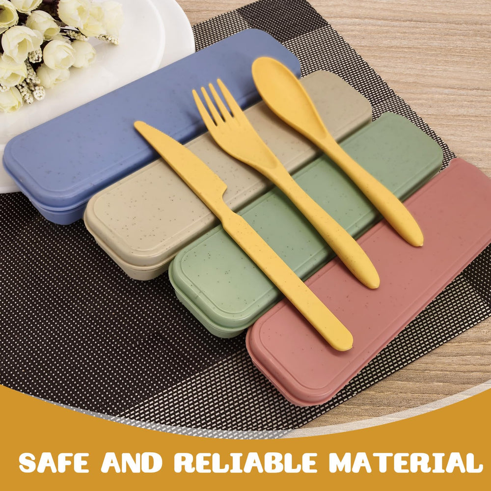 Kidum lifestyle scene with utensils in a backpack at a campsite, ideal for outdoor meals