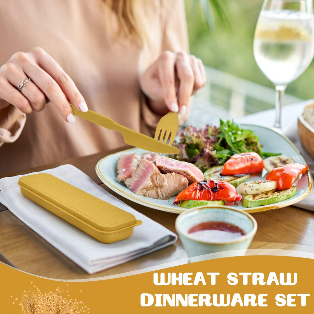 Kidum utensils held in hand to show ergonomic grip and easy portability for lunches