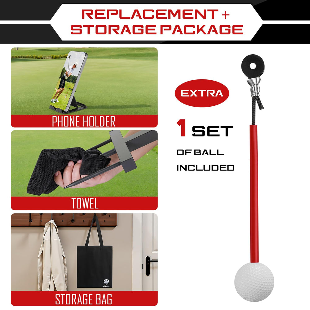 KIDZIES view of 360-degree automatic ball return reducing retrieval time