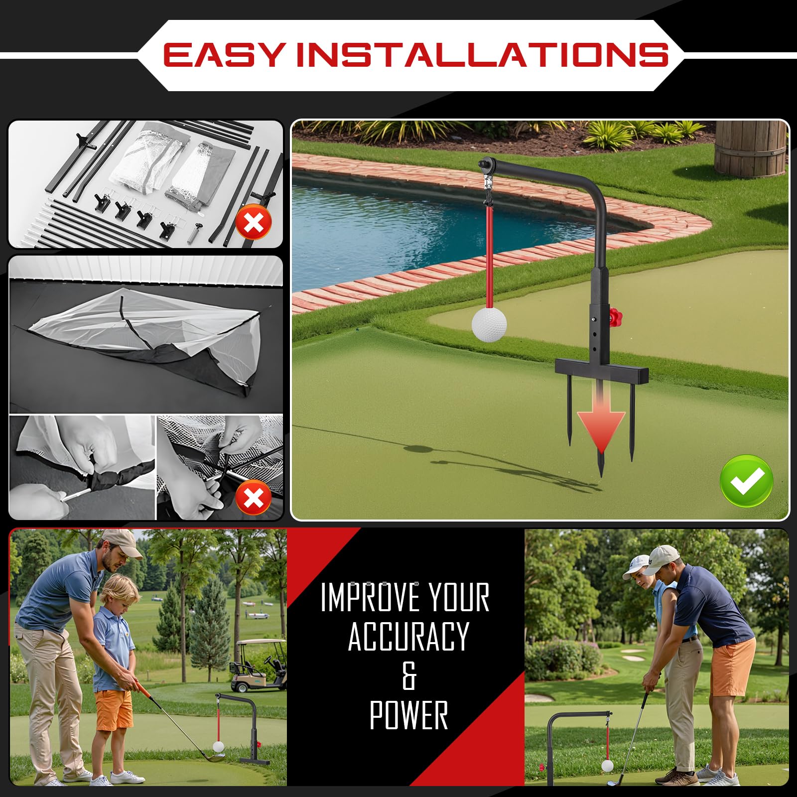 KIDZIES trainer in backyard demonstrating safe outdoor practice convenience