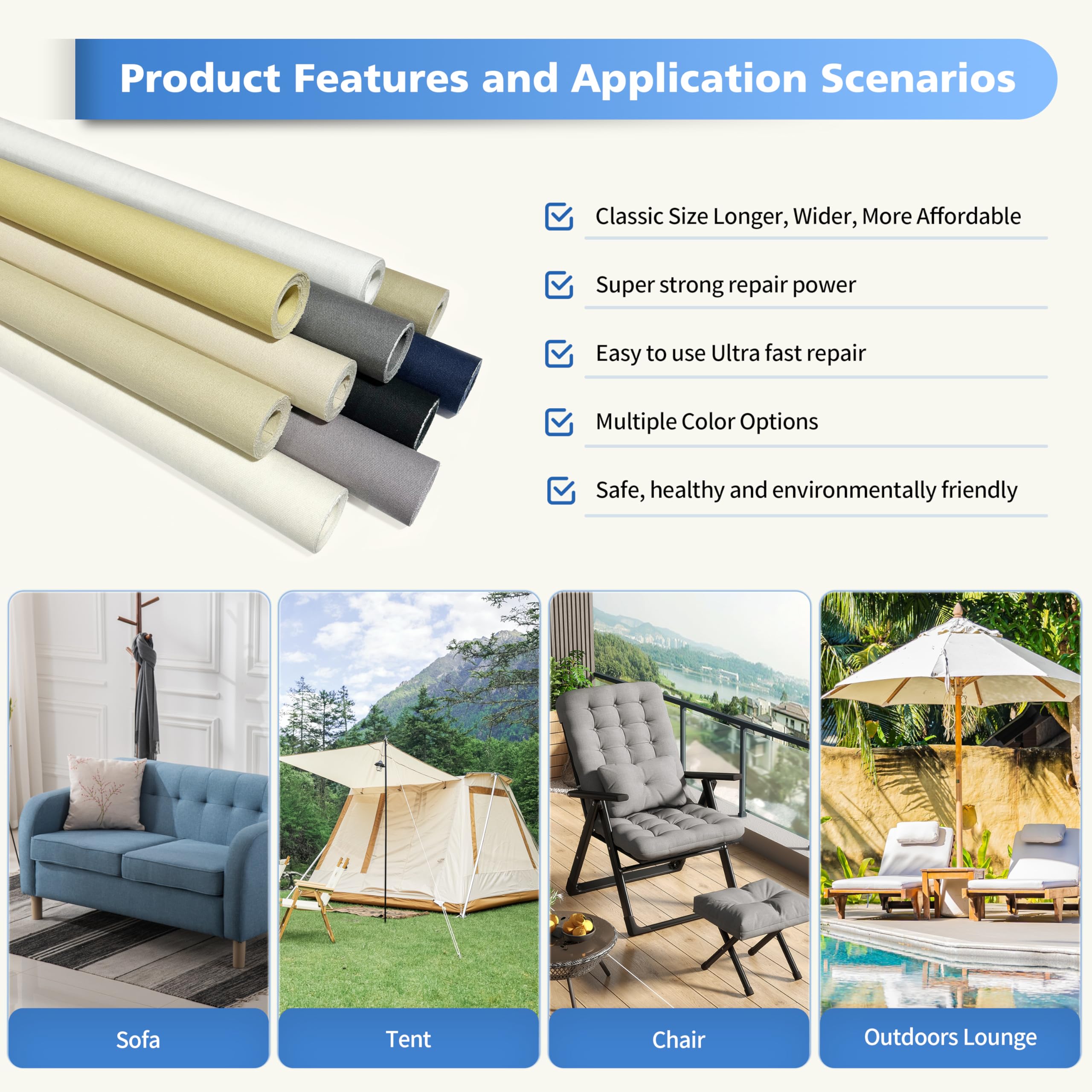KING MOUNTAIN roll beside ruler illustrating 12×60 inch coverage benefit