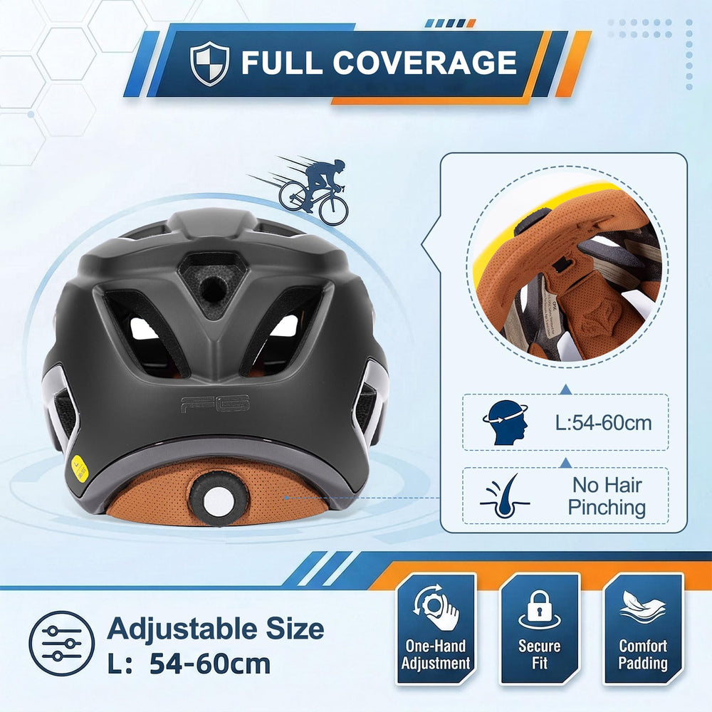 KINGBIKE helmet fit dial shown for precise adjustable comfort and secure fit