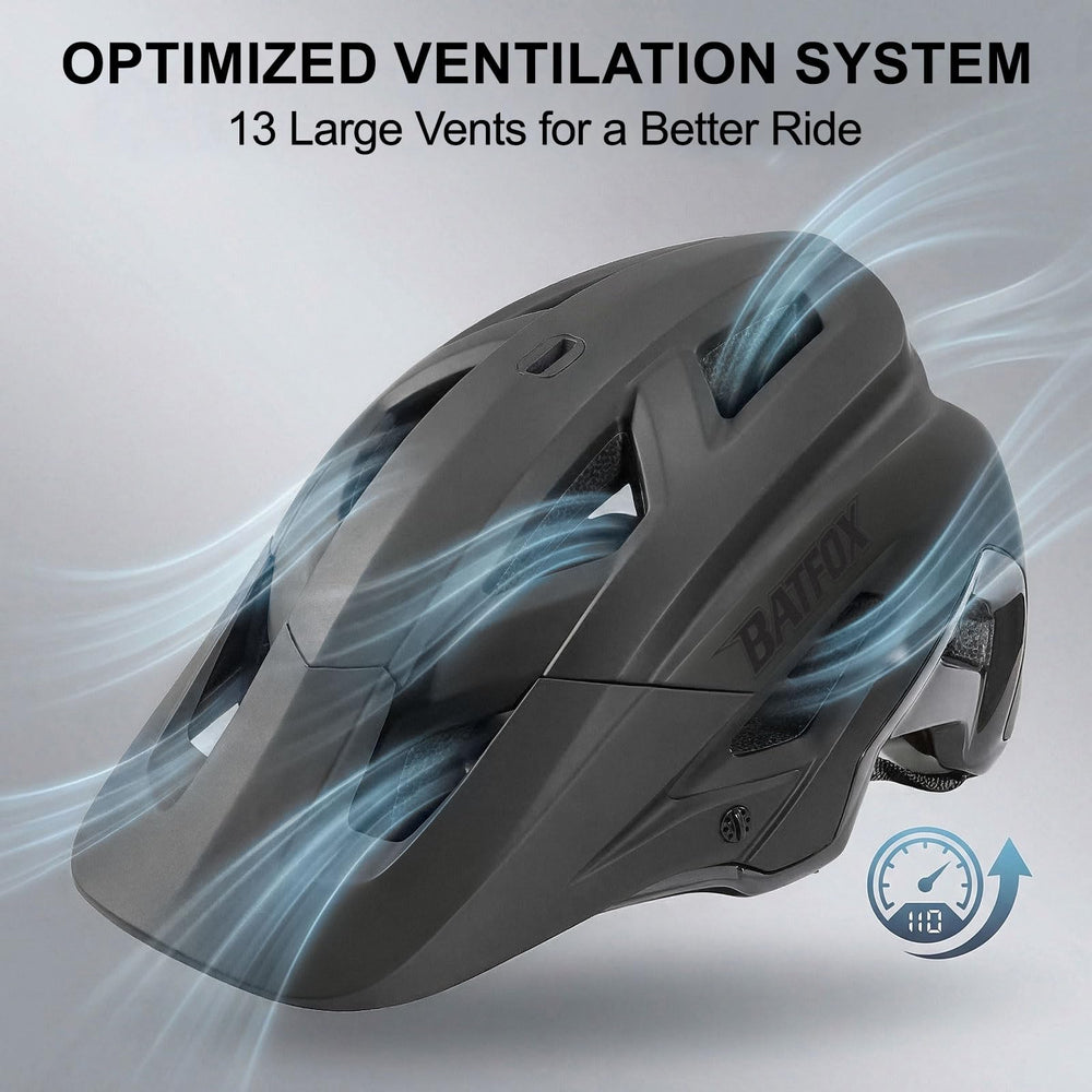 KINGBIKE helmet side vents close-up improving airflow and cooling benefits