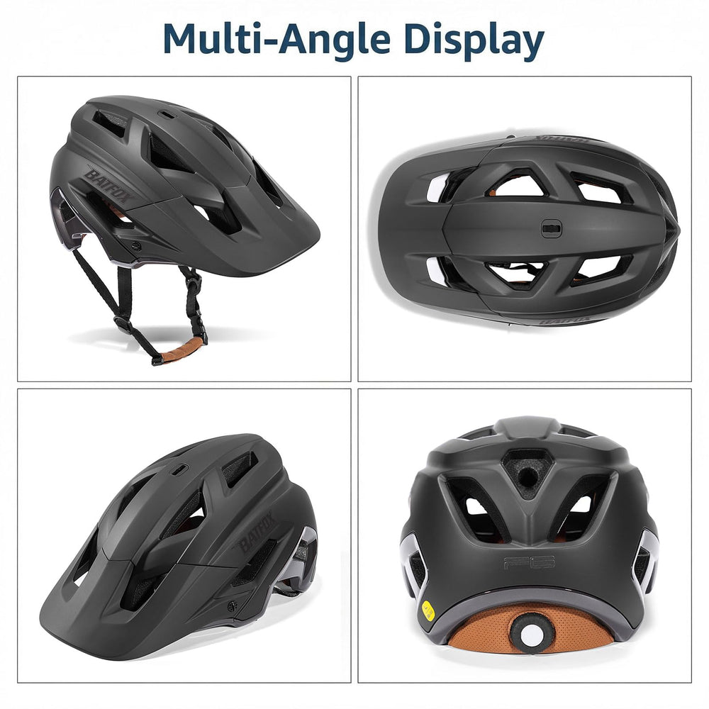 KINGBIKE helmet next to ruler demonstrating L size 54–60 cm fit scale