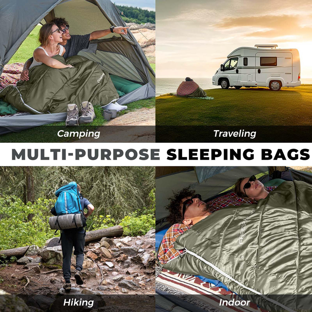 KingCamp sleeping bag set up inside a tent illustrating real-world use