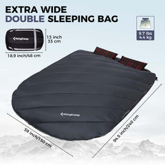 KingCamp compressed in sack for easy transport and space-saving convenience