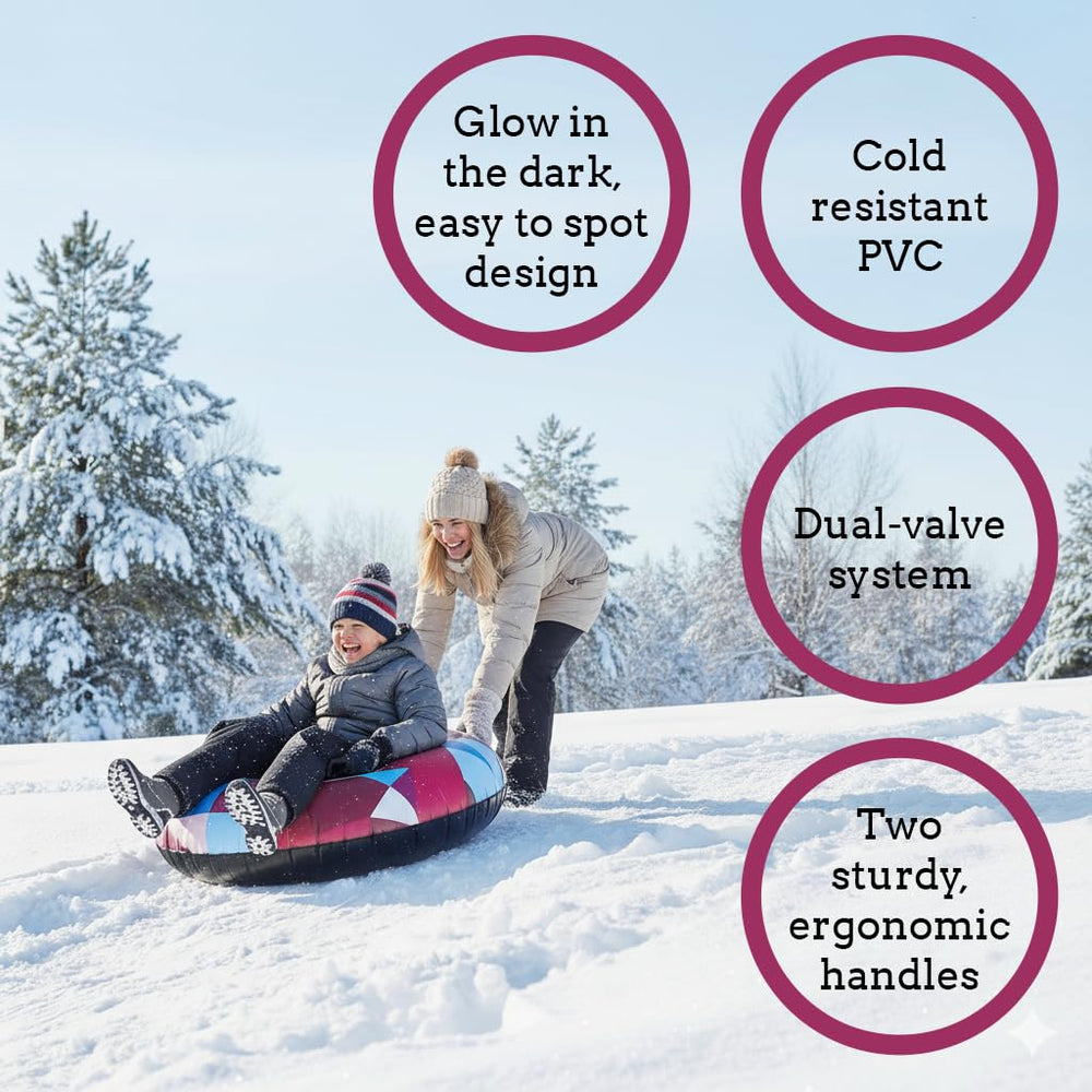 Kingly Toys reinforced bottom close-up highlighting abrasion-resistant build for sledding